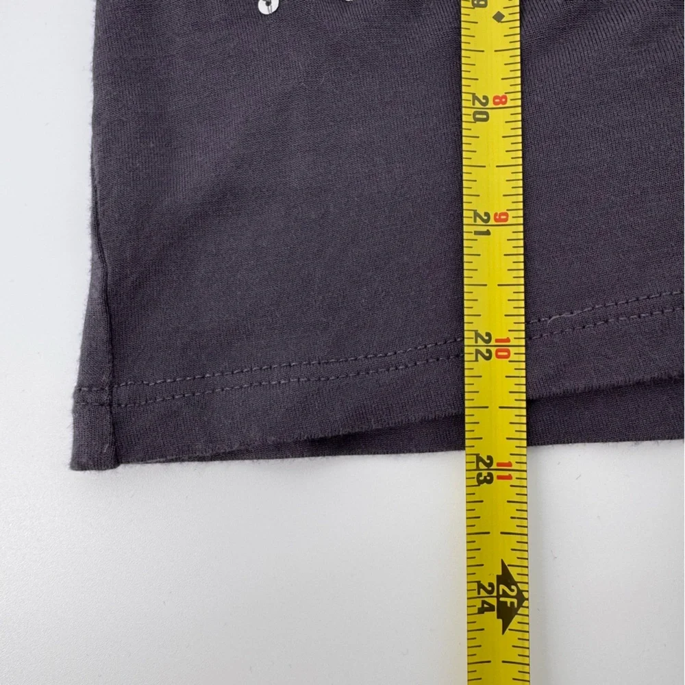 Dantelle Cold Shoulder Sequin Top Gray Size Small - Picture 8 of 8